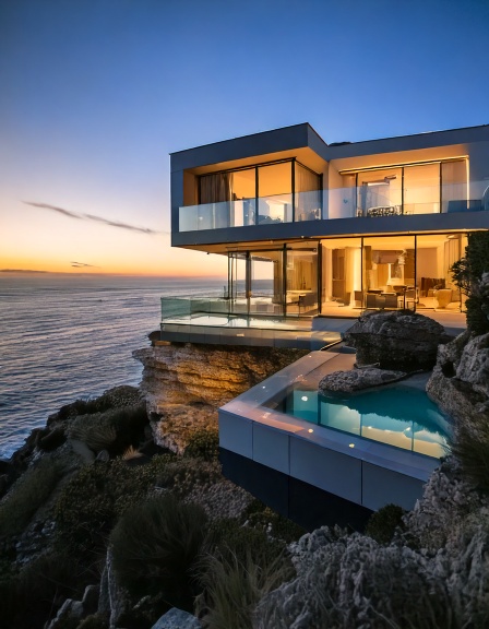 Luxury Cliffside Mansion Tour: Breathtaking Interior & Exterior Design in Ultra-Realistic&nbsp;Detail