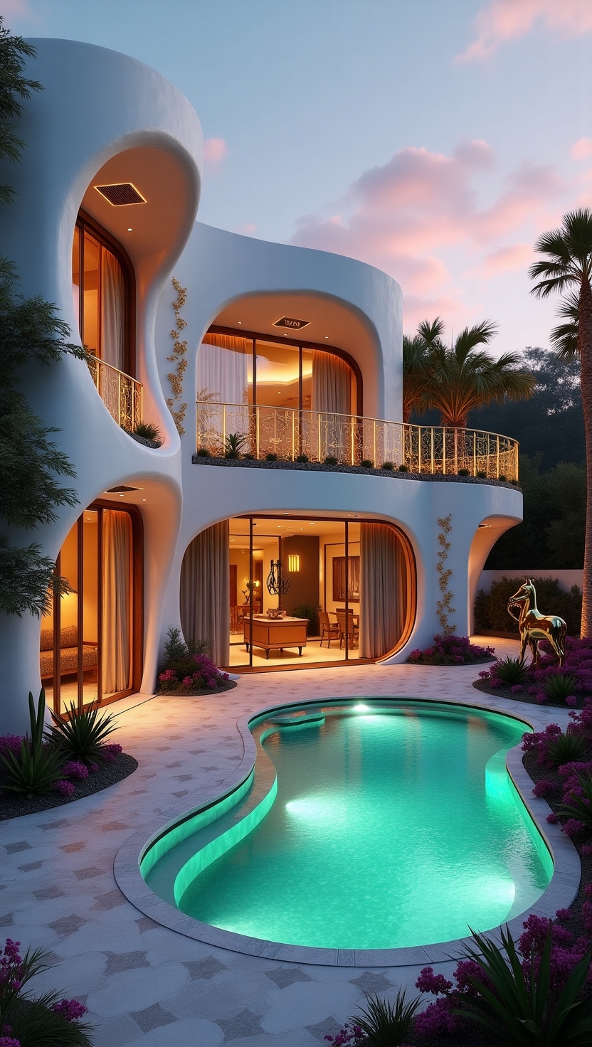 Luxury Oasis: Where Futuristic Glamour Meets Bohemian&nbsp;Soul